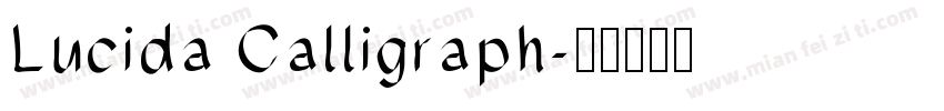 Lucida Calligraph字体转换